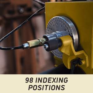 Tour à bois en acier EVS 24" x 42" 3 HP 230V 1Ph avec rangement pour outils et garantie de 3 ans - Product Image 5