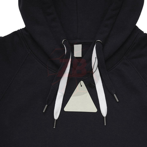 Mejor Precio al por mayor Logotipo personalizado Drop Shoulder Hombres Serigrafía Sudaderas con capucha Nuevo elegante Color sólido Hombres Serigrafía Sudadera con capucha - Product Image 2