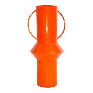 Vase décoratif rétro de style mid-century moderne, orange, en forme de bouteille, art pop, espace-âge, pour la décoration esthétique de la pièce, centre de table de mariage - Product Image 4