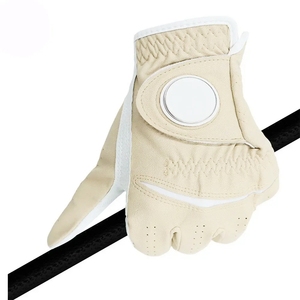 Guantes de golf de cuero genuino Cabretta suave con logotipo personalizado más vendidos para hombre y mujer, nuevos guantes deportivos profesionales de verano para uso en gimnasio, solo mano izquierda - Product Image 5