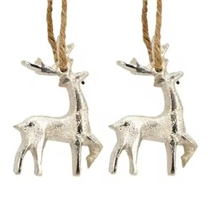 Ornements de sapin de Noël en bois de mangue suspendus Décorations de Noël - Product Image 2