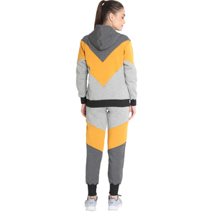 Conjunto Deportivo de Otoño/Invierno para Mujer, Chaqueta con Capucha y Pantalones Largos, Estilo Casual, Bloques de Color, para Correr al Aire Libre - Product Image 5