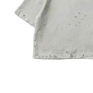 Camisetas de Hombre Estilo Urbano, Lavado Ácido, 100% Algodón Jersey, Corte Recto, Holgadas, Desgastadas, con Logotipo Personalizado, Venta al Por Mayor - Product Image 6