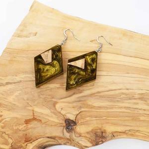 Resin Embroidery <b>Earrings</b> Handmade Stainless Steel Fashion Jewelry for Women Girls Classic Wedding Look High Quality - Product Image 2