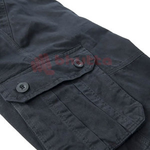 Premium Men's <b>Cargo</b> Shorts Solid Pattern Lightweight 100% Cotton Fabric with Zipper for Casual Outdoor Activities - Product Image 5