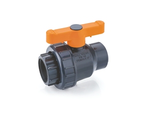 วาล์วบอลแบบสองทางพลาสติก PP PVC HDPE PE แบบแมนนวล OEM สำหรับท่อน้ำ PN16 ข้อต่อแบบอัด CAPTAIN POLYPLAST 3 นิ้ว รับประกัน 3 ปี - Product Image 2