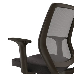 Alera ALEWX42BME17 17.09 20.83 Pulgadas Altura del asiento 275 Lbs. Silla de Trabajo Giratoria Ergonómica Wessex de Tela y Malla para Oficina - Product Image 2