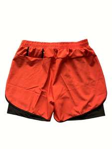 Pantalones cortos de entrenamiento de gimnasio de verano para hombre, transpirables de secado rápido de doble capa con cintura elástica, diseño personalizado, malla de sublimación, venta al por mayor - Product Image 3