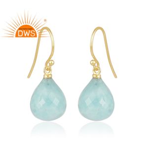 Pendientes colgantes de piedras preciosas de amazonita Natural de plata de ley más vendidos, fabricante de joyería personalizada - Product Image 2