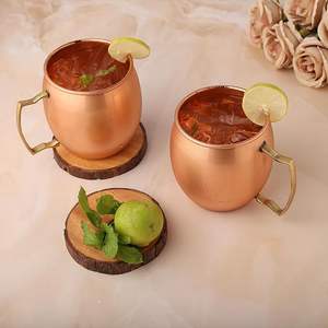 แก้วมักเป็นมิตรต่อสิ่งแวดล้อมสำหรับน้ำผลไม้และใช้งานแบบดั้งเดิมแก้วทองแดงทำด้วยมือโดย aaliyan impex - Product Image 4