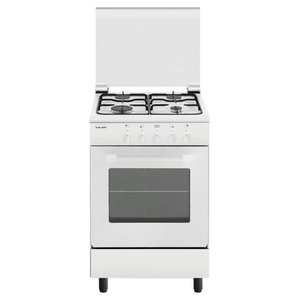 Four électrique Glem AE55MXF3 blanc classe A avec cuisinière à gaz 4 zones 53x50x90cm - Product Image 1