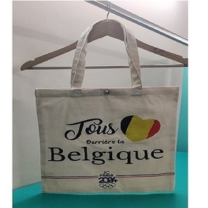 Bolso de lona multicolor elegante para mujer, directo de fábrica, OEM, cierre abierto respetuoso con el medio ambiente profesional para ir de compras, venta al por mayor - Product Image 1