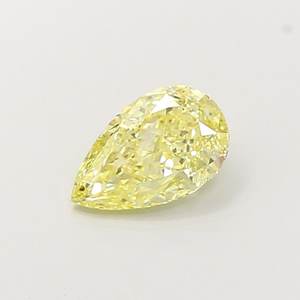 Diamante Cultivado en Laboratorio, Corte Pera, 1.32ct, VVS2, Color Amarillo Claro Fantasía - Product Image 1