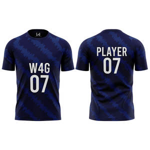 Maillot de football de club respirant personnalisé de haute qualité, uniforme de football professionnel bleu, maillot de football pour hommes, maillot de football - Product Image 3