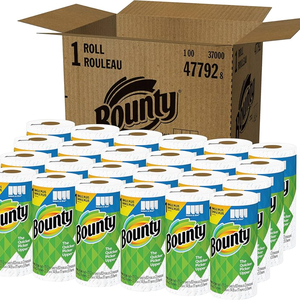 Serviettes en papier Bounty de qualité supérieure, 2 plis, blanches, 8 rouleaux familiaux |   20 rouleaux standard à prix réduit - Product Image 2