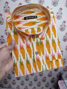 เสื้อพิมพ์ลายผ้าฝ้ายสีสันสดใสมีขนาดพร้อมพิมพ์ลายธีมอินเดียเหมาะสำหรับขายต่อด้วยผ้าวันหยุด - Product Image 6