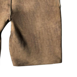 Meilleur prix High Street Wear Short brodé en cuir Lederhosen fait à la main motif solide - Product Image 6
