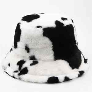 Luxury Warm Winter Outdoor Cap Elegant Soft Thick Fabric High Quality Stylish Unisex Casual Designer Printed Wool <b>Bucket</b> <b>Hat</b> - Product Image 3