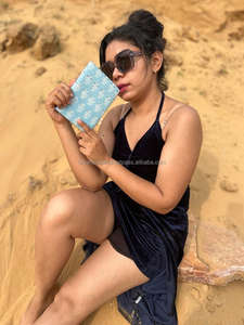 Nouveau véritable fait à la main couverture rigide tissu fermoir serrure journaux Boho traditionnel Vintage coloré couverture non doublé feuille recyclée journaux intimes - Product Image 6