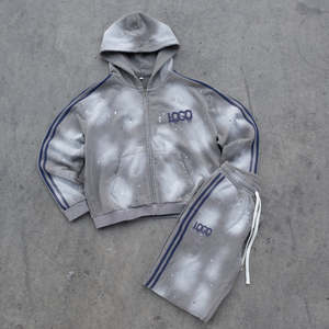 Ensemble de sweat à capuche et pantalon de survêtement en éponge française avec logo personnalisé - Product Image 2