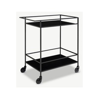 Chariot de bar de cuisine de luxe en laiton, chariot de service de cuisine, chariot de bar en métal, mobilier d'hôtel