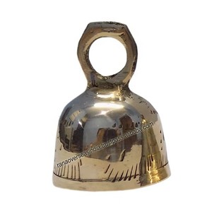 Campana de latón puro clásica al por mayor con lazo colgante campana de templo decorativa hecha a mano para entrada balcón jardín espacio religioso - Product Image 2
