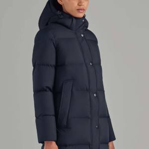 Vente en gros Automne Hiver Femmes Manteaux en duvet Couleurs Personnalisées Tailles Imperméable Coupe-vent Fermeture de ceinture Manches longues Streetwear Vestes - Product Image 3