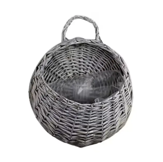 Impressionante 2023 Estilo Natural Tecelagem Varanda Wall Hanging Storage Basket Decorações para Home Made in Vietnam