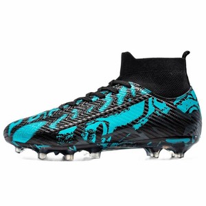 Chaussures de football pour hommes et jeunes de haute qualité en gros : Chaussures de football confortables, respirantes, à tige haute, antidérapantes et amortissantes - Product Image 3