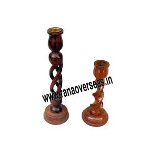 Bougeoir torsadé en bois de qualité supérieure pour décorations de mariage décorations de jardin au meilleur prix - Product Image 1