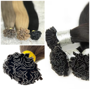 Premium 613 Blonde Remy Extensions de cheveux V-Tip Utilisation permanente - Product Image 6