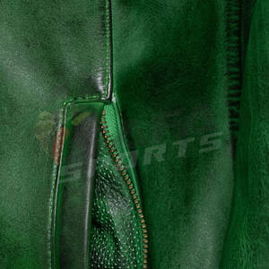 Veste de moto de course personnalisée de haute qualité pour hommes respirant en cuir véritable rembourré vêtements de sport élégant personnalisable - Product Image 6