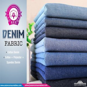 Denim Fabric Indigo Blue Colour 100% Cotton 11oz Width 62 to 63 Inches Weave 3/1 RHT Roll Packing Type Fabric. - Product Image 6