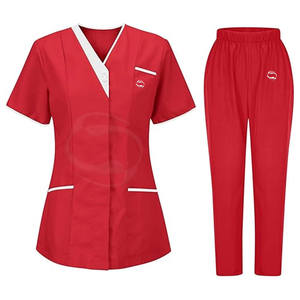 Multi bolsillos Joggers Scrubs traje antiarrugas Hospital uniforme médico Scrubs venta al por mayor Scrub uniformes conjunto - Product Image 1