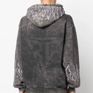 Vente chaude Acid Wash Hoodies Pour Hommes Low quantité minimale de commande Hommes Acid Wash Hoodies Pour Hommes Casual Acid Wash Hoodies - Product Image 4