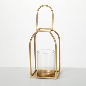 Gold <b>Lantern</b> <b>Candle</b> Holder, Modern Farmhouse Home Decor Accents, Tabletop and <b>Candle</b> Holder <b>lantern</b> - Product Image 4
