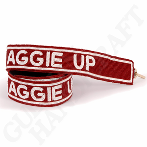 Bông màu xanh da cam chính thức được cấp phép may vá Trường Đại Học illinois 'chiến đấu illini' dây đeo ví đính cườm - Product Image 5