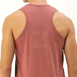 Séchage rapide respirant tricoté décontracté hommes débardeur sans manches vêtements d'entraînement 100% coton en gros bas prix - Product Image 5