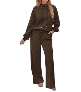 Conjunto Deportivo de Dos Piezas para Mujer, Transpirable, con Capucha, para Invierno, Ligero, de Poliéster/Algodón, Servicio OEM, Venta al Por Mayor desde Pakistán - Product Image 3