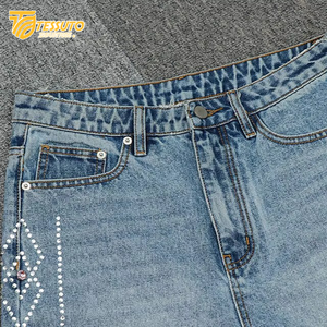 Custom <b>Women's</b> Summer Jogger Sweat Shorts Distressed Embroidery Rhinestone Straight French Terry Cotton Acid Wash <b>Baggy</b> French - Product Image 5