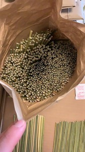 Pajitas de hierba de Vietnam | Pajitas de fibra de bambú biodegradables | Pajitas ecológicas para beber al por mayor - Product Image 2