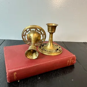 Luxury Gold Plated <b>Brass</b> Candle Stand Wedding Table Decor and Christmas Home Pillar Holder Fancy <b>Candlestick</b> Holder - Product Image 2