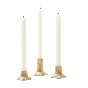 High Quality Traditional Taper Glass <b>Candle</b> Jar <b>Holder</b> Aluminium for Dining Party Home Christmas Decor Gold Candlestick <b>Holders</b> - Product Image 1