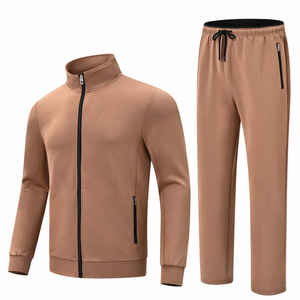 Survêtement de haute qualité grande taille pour hommes dernière conception matériau en polyester respirant confortable imprimé vêtements d'hiver décontractés - Product Image 1