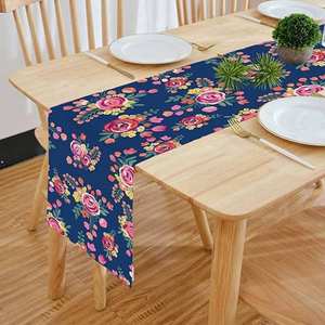 New Arrival Pure Cotton Table <b>Runner</b> with Modern Print Machine <b>Washable</b> Dining Table <b>Runner</b> - Product Image 5