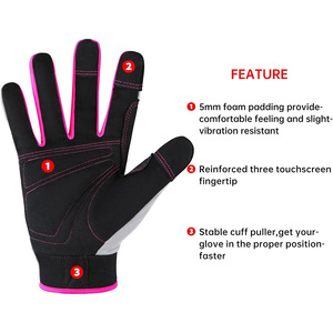 Guantes utilitarios mecánicos con opciones de etiquetas de marca personalizadas, Palma de agarre cómoda, ajuste de muñeca para el mantenimiento del taller y las tareas diarias - Product Image 3