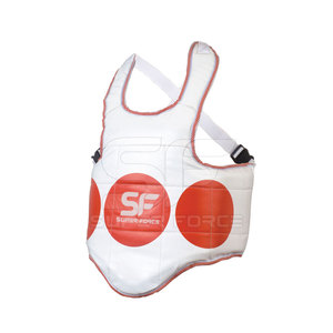 Protector de pecho de alta calidad para Taekwondo, Karate, MMA, boxeo y entrenamiento de artes marciales, protector de pecho de cuero PU - Product Image 5