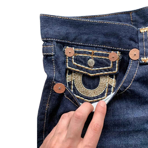 Short en jean à la mode pour hommes, fait sur mesure pour un style urbain et décontracté avec poche - Product Image 2