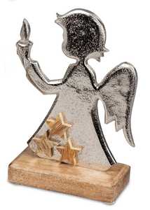 Gancho de Reno decorativo hecho artesanalmente de madera y metal perfecto para colgar llaves medias o decoración iluminación Led, metal - Product Image 3