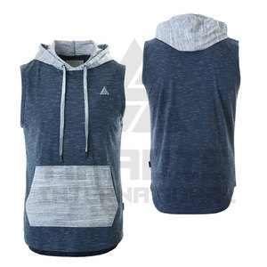 Customized High Quality Men's Sleeveless <b>Hoodies</b> Casual Breathable Men's Sleeveless Hoodie <b>Summer</b> Wear for Men's - Product Image 1